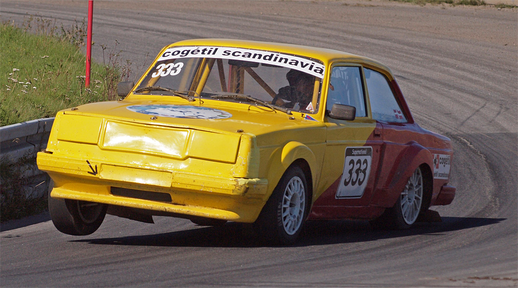 Morten Schnack vandt en flot sejr i sin Volvo 242 på hjemmebane
(Foto: Åge Kirketerp Jensen)